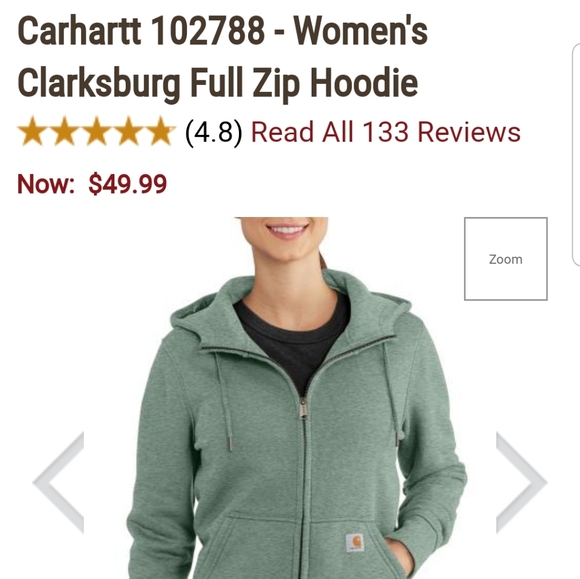 Carhartt Sweaters - Carhartt Clarksburg Full Zip Hoodie Jacket